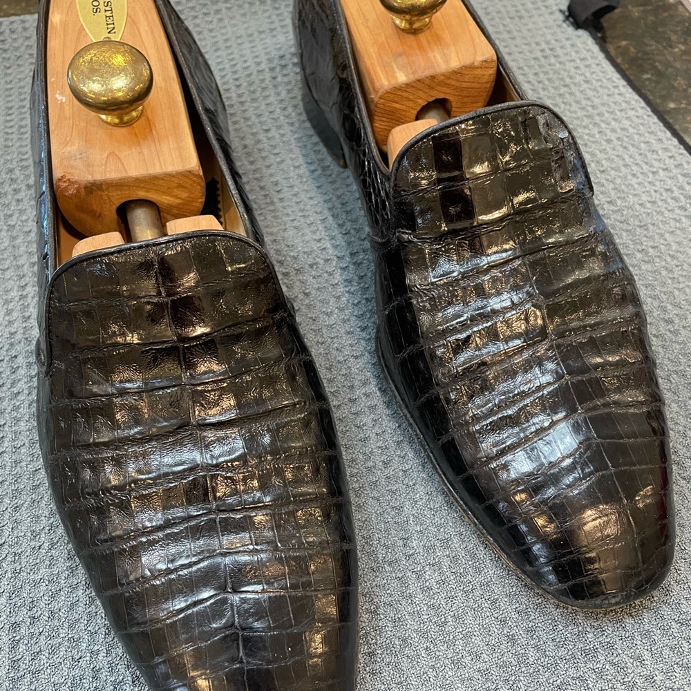 Genuine alligator men’s loafers--Mauri --size 10